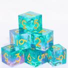 Conjunto de dados de resina D6 16 mm 6 unidades para DND Dungeons and Dragons