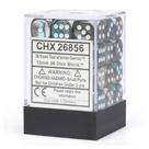 Conjunto de dados DND Chessex D&D Gemini Steel Teal White 36 Dice