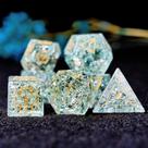 Conjunto de dados: DND Dungeons and Dragon Natural Crystal, RPG de luxo