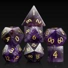 Conjunto de dados DNDND Amethyst Crystal DND 7 PCS para Dungeons & Dragon