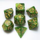 Conjunto de dados Dungeon and Dragons D&D MTG 7-Die RPG Polyhedral
