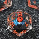 Conjunto de Dados FONVGOGO Liquid Core DND - Dungeons & Dragons (E-Orange)