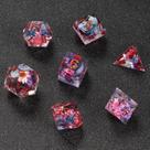 Conjunto de dados Fugacity DND de 7 peças em resina Dungeons and Dragons