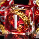Conjunto de Dados OUKELANWO Magic Lord of The Rings D&D - 7 Unidades