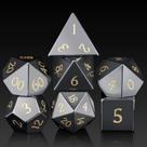 Conjunto de dados: pedra preciosa de hematita DNDND com caixa de metal, 7 unidades