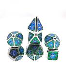 Conjunto de dados poliédricos, 7 peças de metal para Dungeons & Dragons