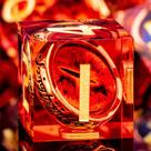 Conjunto de dados poliédricos DND ORIFANTOU Magic Golden Ring com caixa