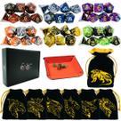 Conjunto de dados poliédricos TOYFUL 6 conjuntos para DND, RPG, MTG e jogos de mesa