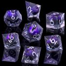 Conjunto de dados Role dice Beholder's Dragon Eye DND 7 unidades com caixa de presente