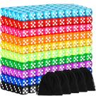 Conjunto de dados Simgoing 500 colorido de 6 lados de 12 mm com bolsas