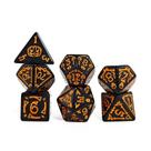 Conjunto De Dados Temáticos De Halloween 7 Peças D20 D12 D10 D8 D6 D4 Para Jogos De Tabuleiro DND