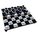Conjunto de damas de plástico resistente para cegos e deficientes visuais, peças táteis, quadrados em relevo, peças que permanecem no lugar, jogo acessível que não usa Braille da Blind in Mind, The Braille Superstore