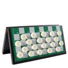 Conjunto de damas magnéticas, placa dobrável de 100 grades, 29 cm
