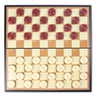 Conjunto de damas magnéticas: tabuleiro dobrável, marrom, bege, jogo