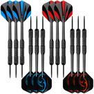 Conjunto de dardos Accomor Steel Tip 24g Professional Metal, pacote com 12 Conjunto de dardos Accomor Steel Tip 24g Professional Metal, pacote com 12