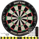 Conjunto de dardos Viper Shot King Steel Tip com 6 dardos pretos