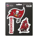 Conjunto de decalques FANMATS NFL Tampa Bay Buccaneers de 3 peças