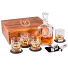 Conjunto de Decantador de Uísque Froolu 770 ml com Copos Gravados Personalizados