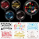 Conjunto de decoração de balões Kasyat 36 Birthday Bobo com adesivos