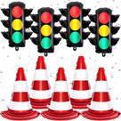 Conjunto de decoração de balões Tlswshsy Racing Traffic 9 unidades