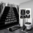 Conjunto de decoração de banheiro AYULO Modern Motivational 4PCS