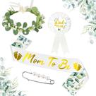 Conjunto de decoração de chá de bebê Yiphates Sage Green Mom to Be Conjunto de decoração de chá de bebê Yiphates Sage Green Mom to Be