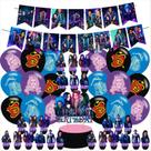 Conjunto de decoração de festa Descendants Birthday com banner e balões