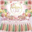 Conjunto de decoração de festa PATIAI Dusty Pink Sage Green Girl