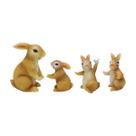 Conjunto de decoração de jardim para esculturas de coelho em resina 257g Conjunto de decoração de jardim para esculturas de coelho em resina 257g