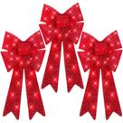 Conjunto de decoração de laço de Natal Best Choice Products com 30 LED