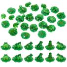 Conjunto de decoração de mini sapos de resina e mini folhas de lótus