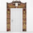 Conjunto de decoração de porta West Cowboy Wild West Party Decor Conjunto de decoração de porta West Cowboy Wild West Party Decor