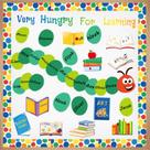 Conjunto de decoração de quadro de avisos Caterpillars Very Hungry 70 unidades Conjunto de decoração de quadro de avisos Caterpillars Very Hungry 70 unidades