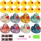 Conjunto de decoração DIY Diamond Art Rubber Ducks - 12 peças