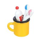 Conjunto De Decoração Para Banheiro De Mini Casa De Bonecas Com Pasta De Dente, Escova De Dente E