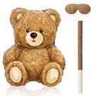 Conjunto de decoração para festa com pinhata de urso marrom VioraWhite