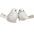 Conjunto de decoração realideas White Bird para resina de decoração de casa, 2 unidades