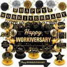 Conjunto de decoração Wayyogh Happy Workiversary Office Party Conjunto de decoração Wayyogh Happy Workiversary Office Party