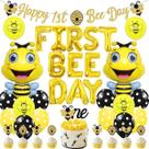 Conjunto de decorações de festa Bee 1st Birthday Bumble Bee Theme