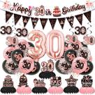 Conjunto de decorações de festa de aniversário de 30 anos, 20 unidades