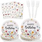 Conjunto de decorações de festa Lopeastar Wildflower para 25 convidados