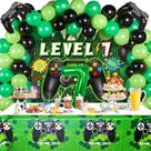Conjunto de decorações de festa Vlipoeasn 90PCS, videogame de 7º aniversário