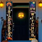 Conjunto de decorações de Halloween para banners ao ar livre Trick or Treat