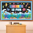 Conjunto de decorações de quadro de avisos com tema de verão e mar
