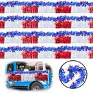 Conjunto de decorações patrióticas Parade Float, 4 de julho, 8 unidades Conjunto de decorações patrióticas Parade Float, 4 de julho, 8 unidades