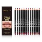 Conjunto de delineador labial Petansy 12 cores fosco à prova d'água