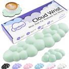 Conjunto de descanso de pulso Sushret Cloud Keyboard com espuma viscoelástica verde claro
