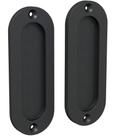 Conjunto de descarga oval Door Pulls Tibres de 4,75" preto fosco 2 Conjunto de descarga oval Door Pulls Tibres de 4,75" preto fosco 2