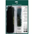 Conjunto de desenho Faber-Castell 9000 Artist Graphite com bolsa, 12 unidades