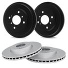 Conjunto de Discos e Tambor de Freio R1 Concepts para Mitsubishi 2014-2015